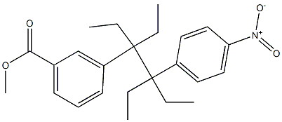 3-[1,1,2-Triethyl-2-(4-nitrophenyl)butyl]benzoic acid methyl ester 结构式