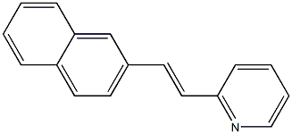 (E)-1-(2-Naphtyl)-2-(pyridin-2-yl)ethene Struktur