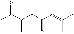 2,6-Dimethyl-2-nonene-4,7-dione 结构式