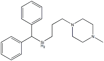 1-[3-[(Diphenylmethyl)silyl]propyl]-4-methylpiperazine 结构式