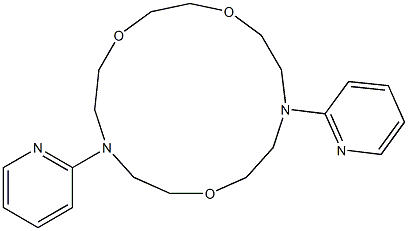 (7S,13S)-7,13-Bis[(2-pyridyl)]-7,13-diaza-1,4,10-trioxacyclopentadecane Structure