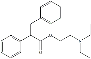 2,3-Diphenylpropionic acid 2-(diethylamino)ethyl ester 结构式