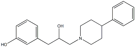 1-(3-Hydroxyphenyl)-3-(4-phenyl-1-piperidinyl)-2-propanol|