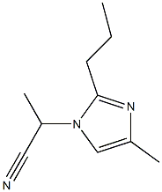1-(1-Cyanoethyl)-4-methyl-2-propyl-1H-imidazole 结构式