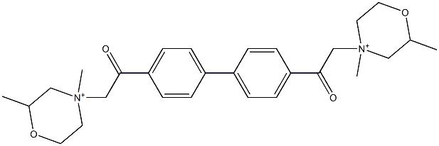 4,4'-[[1,1'-Biphenyl-4,4'-diyl]bis(2-oxo-2,1-ethanediyl)]bis(4-methyl-2-methylmorpholinium)