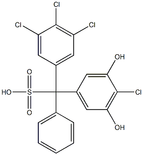 (4-Chloro-3,5-dihydroxyphenyl)(3,4,5-trichlorophenyl)phenylmethanesulfonic acid