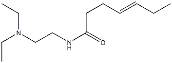 N-[2-(Diethylamino)ethyl]-4-heptenamide Struktur