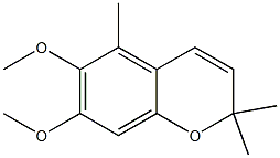 2,2,5-Trimethyl-6,7-dimethoxy-2H-1-benzopyran 结构式