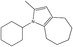 1-Cyclohexyl-2-methyl-1,4,5,6,7,8-hexahydro-1-azaazulene,,结构式