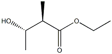 (2R,3S)-2-Methyl-3-hydroxybutyric acid ethyl ester 结构式