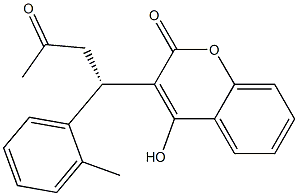 4-Hydroxy-3-[(1S)-3-oxo-1-(2-methylphenyl)butyl]-2H-1-benzopyran-2-one