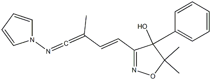 5,5-Dimethyl-4-phenyl-3-(3-methyl-4-pyrrolizino-1,3-butadienyl)-2-isoxazolin-4-ol|