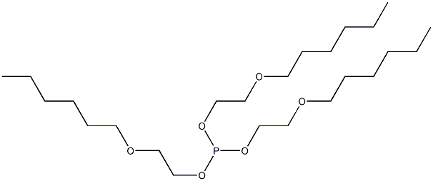 Phosphorous acid tris[2-(hexyloxy)ethyl] ester,,结构式