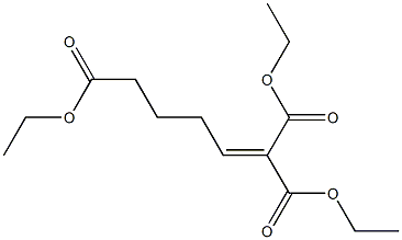 1-Pentene-1,1,5-tricarboxylic acid triethyl ester,,结构式