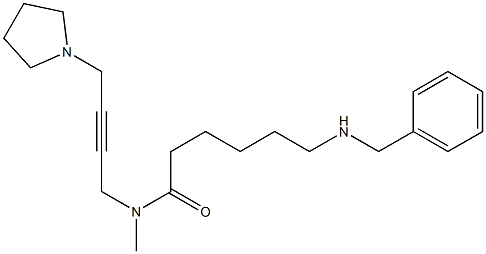 N-Methyl-N-[4-(1-pyrrolidinyl)-2-butynyl]-6-(benzylamino)hexanamide Structure