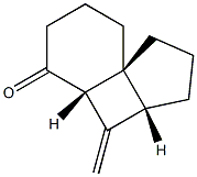 (1R,5R,7S)-6-メチレントリシクロ[5.4.0.01,5]ウンデカン-8-オン 化学構造式