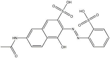  7-Acetylamino-4-hydroxy-3-(2-sulfophenylazo)-2-naphthalenesulfonic acid