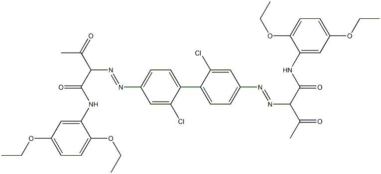  4,4'-Bis[[1-(2,5-diethoxyphenylamino)-1,3-dioxobutan-2-yl]azo]-2,2'-dichloro-1,1'-biphenyl