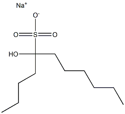 5-Hydroxyundecane-5-sulfonic acid sodium salt Struktur
