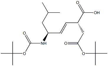  (2R)-2-[(1E,3S)-3-(tert-Butoxycarbonylamino)-5-methyl-1-hexenyl]succinic acid 4-tert-butyl ester