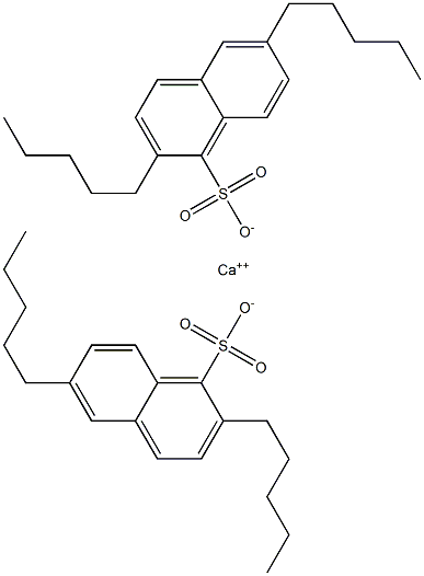 Bis(2,6-dipentyl-1-naphthalenesulfonic acid)calcium salt Structure