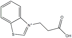 3-(2-Carboxyethyl)benzothiazol-3-ium Structure