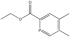 4,5-Dimethylphosphorin-2-carboxylic acid ethyl ester Structure