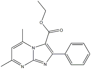 2-Phenyl-5-methyl-7-methylimidazo[1,2-a]pyrimidine-3-carboxylic acid ethyl ester