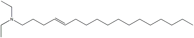 N,N-Diethyl-4-heptadecen-1-amine Structure