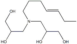  3,3'-(4-Heptenylimino)bis(propane-1,2-diol)