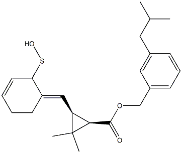 (1R,3S)-2,2-Dimethyl-3-[[(3E)-2,3,4,5-tetrahydro-2-oxothiophen]-3-ylidenemethyl]cyclopropane-1-carboxylic acid-3-(2-methylpropyl)benzyl ester|