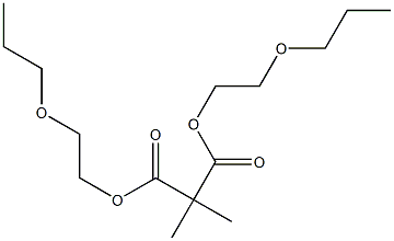 Dimethylmalonic acid bis(2-propoxyethyl) ester Structure