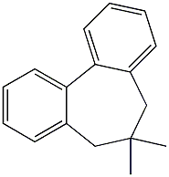 6,7-Dihydro-6,6-dimethyl-5H-dibenzo[a,c]cycloheptene Struktur