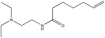 N-[2-(Diethylamino)ethyl]-6-heptenamide 结构式