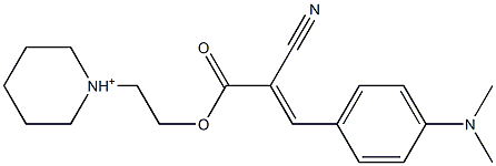 1-[2-[[2-Cyano-3-[4-(dimethylamino)phenyl]-1-oxo-2-propenyl]oxy]ethyl]piperidinium