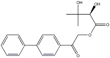[R,(-)]-2,3-Dihydroxy-3-methylbutyric acid p-phenylphenacyl ester Structure