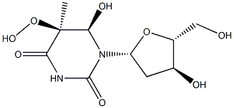  (5S,6R)-5,6-Dihydro-5-hydroperoxy-6-hydroxythymidine