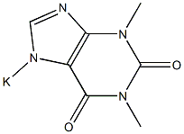 1,3-Dimethyl-7-potassio-7H-purine-2,6(1H,3H)-dione 结构式