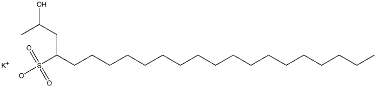 2-Hydroxydocosane-4-sulfonic acid potassium salt