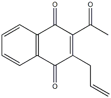 2-Acetyl-3-allyl-1,4-naphthalenedione,,结构式