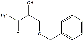 2-Hydroxy-3-(benzyloxy)propanamide,,结构式