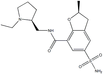(S)-2,3-Dihydro-N-[[(2S)-1-ethyl-2-pyrrolidinyl]methyl]-2-methyl-5-sulfamoylbenzofuran-7-carboxamide