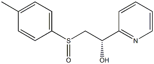 (1S)-1-(2-ピリジル)-2-(p-トリル)スルフィニルエタノール 化学構造式