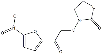 3-[(5-Nitro-2-furoyl)methyleneamino]-2-oxazolidinone,,结构式