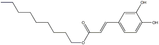 (E)-3-(3,4-Dihydroxyphenyl)propenoic acid nonyl ester Structure