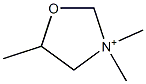 3,3,5-Trimethyloxazolidin-3-ium Struktur