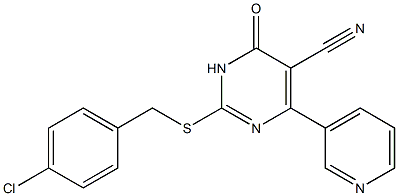 6-(3-Pyridinyl)-5-cyano-2-(4-chlorobenzyl)thiopyrimidin-4(3H)-one