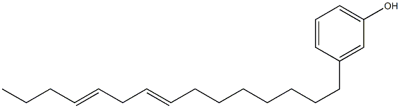 3-(8,11-Pentadecadienyl)phenol Structure