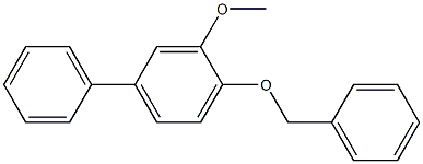 3-メトキシ-4-(ベンジルオキシ)[1,1'-ビフェニル] 化学構造式
