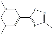 3-Methyl-5-[(1,2,5,6-tetrahydro-1,5-dimethylpyridin)-3-yl]-1,2,4-oxadiazole Structure